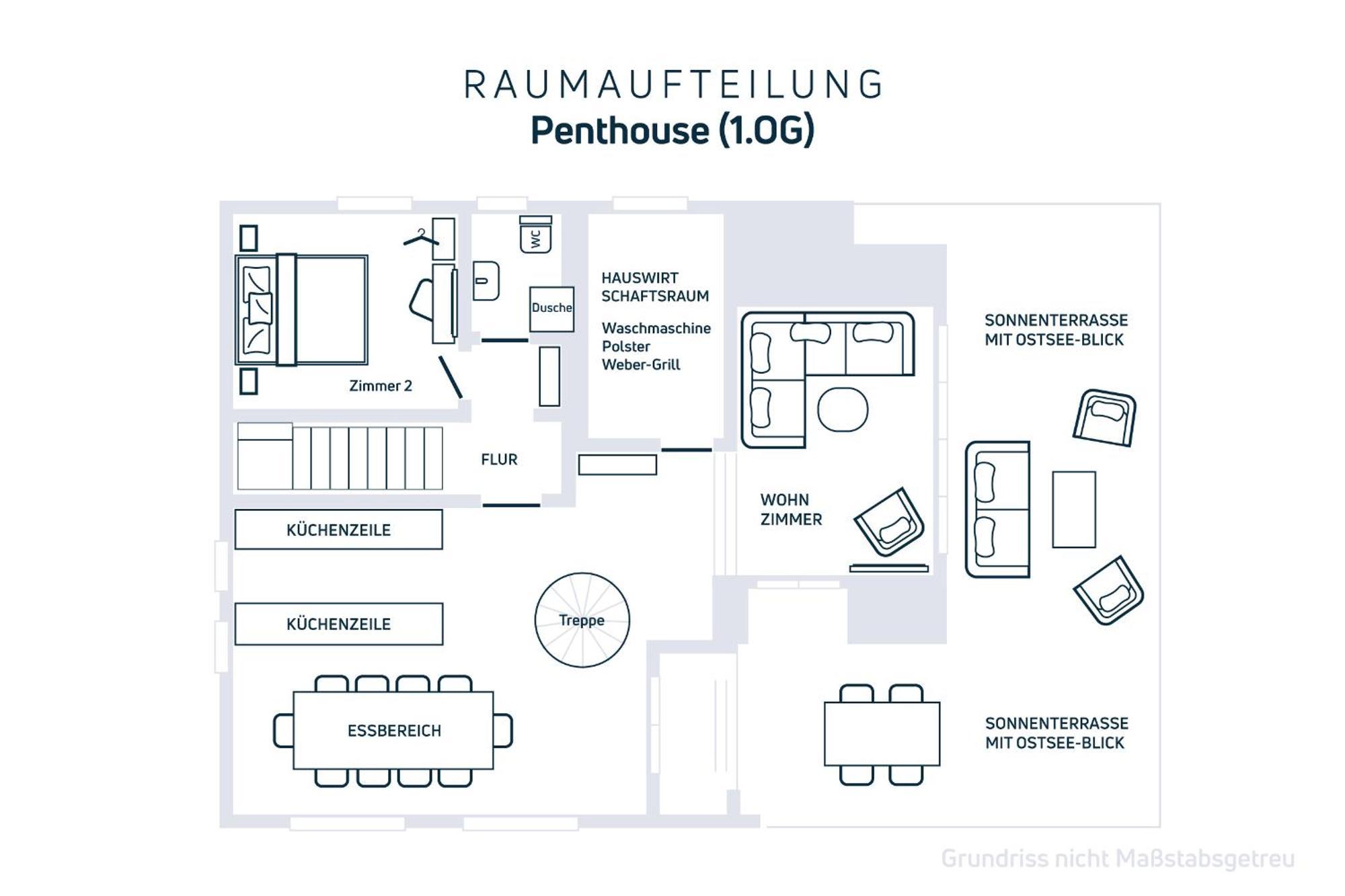 Grosse Penthouse Ferienwohnung Mit Meerblick, Sonnenterrasse & Luxusbad Von "Momentic" เซียร์คสดอร์ฟ ภายนอก รูปภาพ
